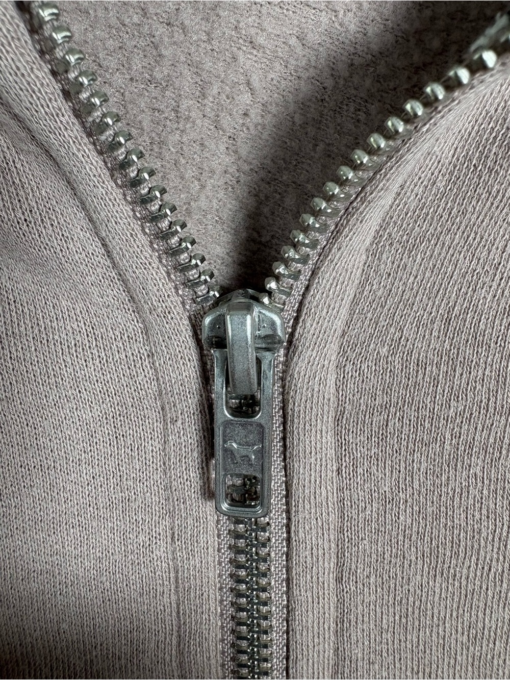 PINK Victoria’s Secret Cropped Zip Hoodie Brown Size S - Picture 3 of 9